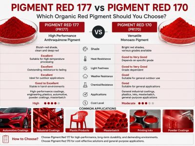 Pigment Red 177 vs Pigment Red 170: Which Organic Red Pigment Should You Choose?
